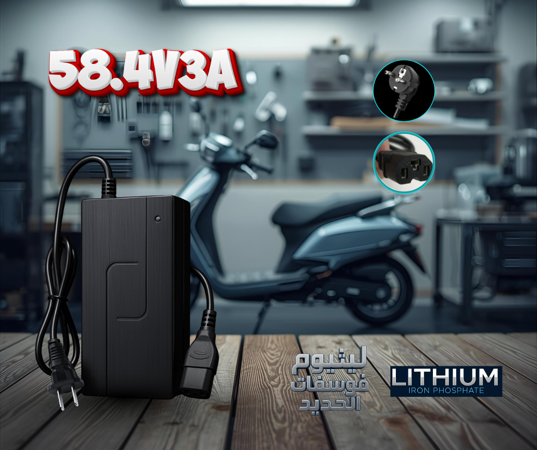 🔌 58.4V 3A Phosphate