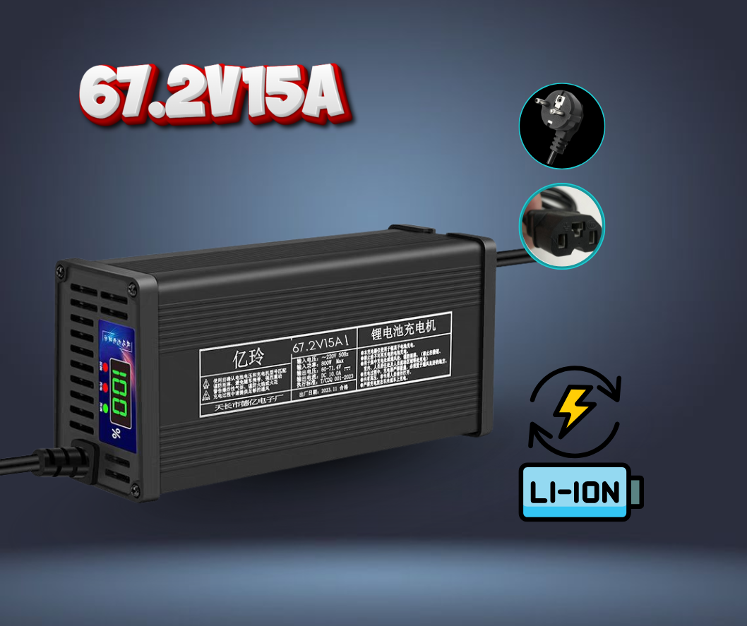 🔌 67.2V 15A Li-ion (With Screen)