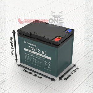 بطاريه ليد اسيد 12 فولت -65 امبير  TNE12-65